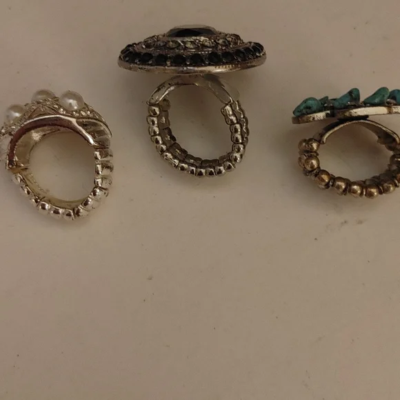 Set of 3 stretch rings - Picture 2 of 4